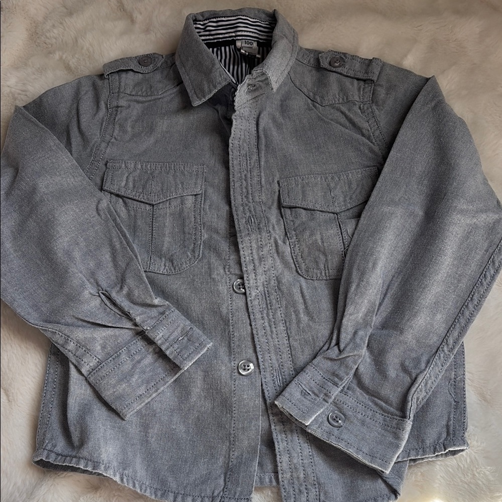 Kids Gray dress shirt